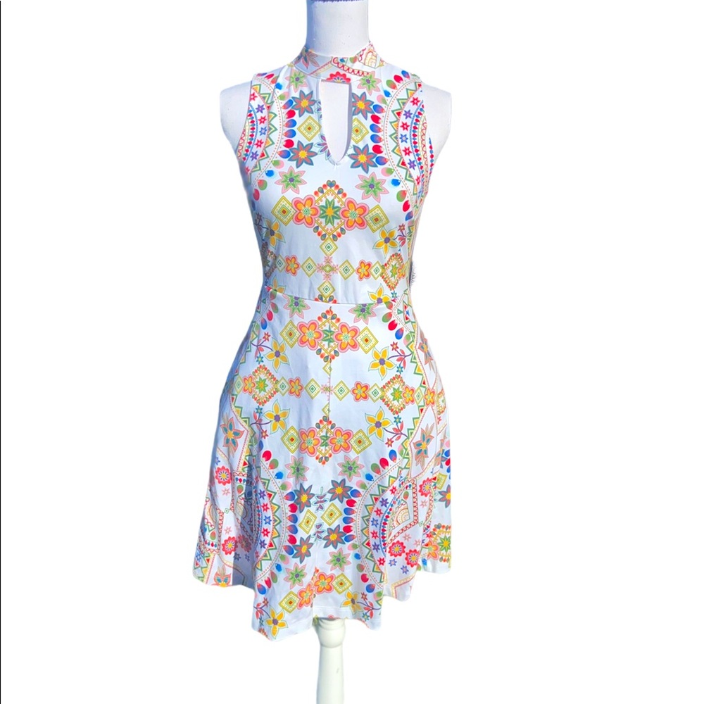 NWT New York &Company Floral Patterned White Dress